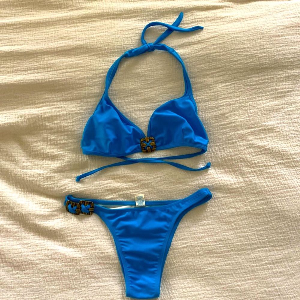 Blue Brazilian bikini